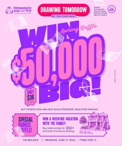 *DRAWING TOMORROW! Win Big $50k Fifty Thousand Dol