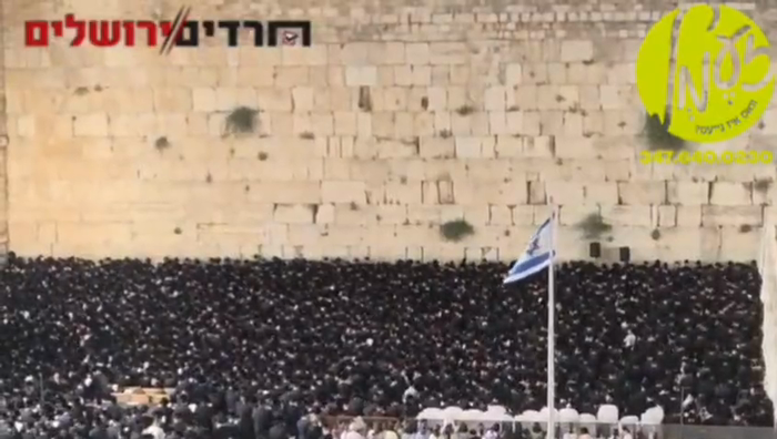 ירושלים - טויזנטער חסידי וויזניץ יעצט ביינאכט ביים