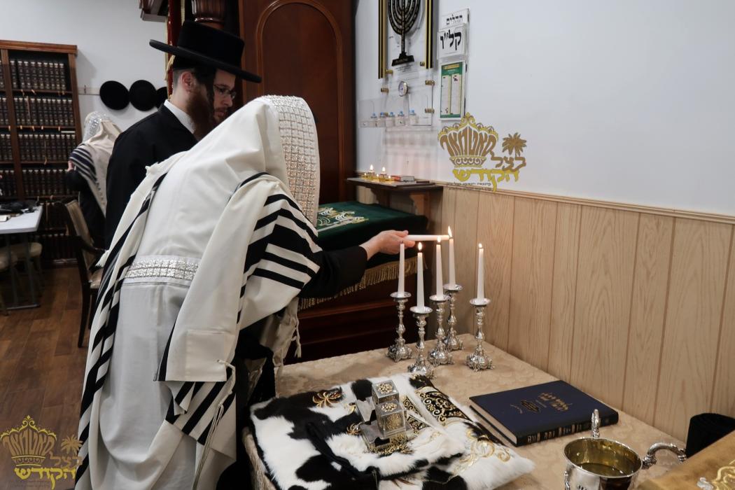 🌴בצל הקודש🌴
רבינו שליט"א ביי תפילת שחרית ומסיבת לח