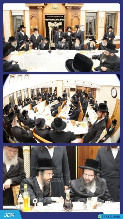 יארצייט סעודה פון כ"ק אדמו"ר מצאנז זוועהיל זצ"ל אי