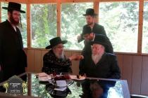 האדמו"ר מבאסטאן שליט''א בביקור בקו''פ אצל כ''ק רבי