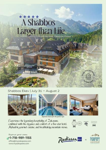 Experience the beauty of Zakopane this Shabbos Eke