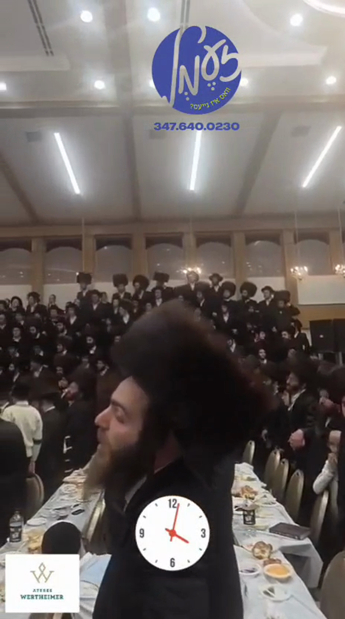 קעטסקילס - די נאכט 4:00 אזייגער פארטאגס ביים סעודת