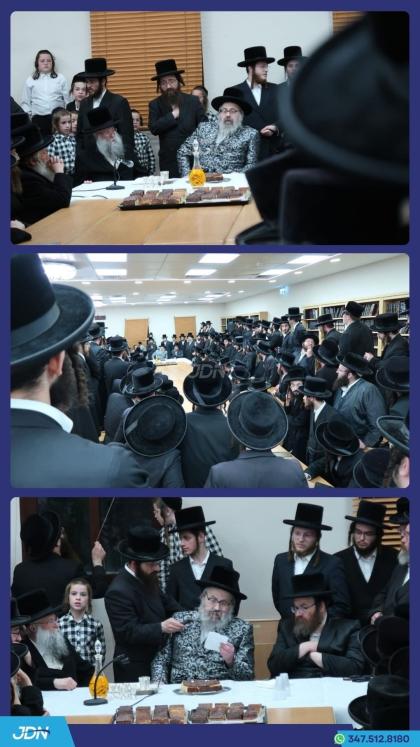 מעמד קבלת פנים פאר האדמו"ר מוויזניץ פון לאנדאן אין