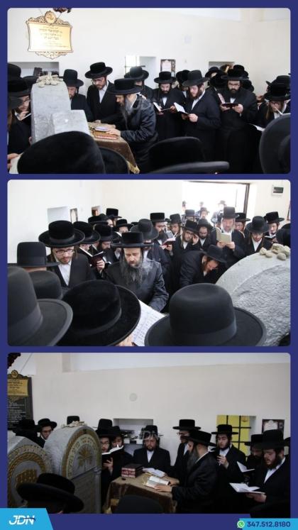הגה"צ אב"ד סיגעט מיט די תלמידים פון מתיבתא תורה וי