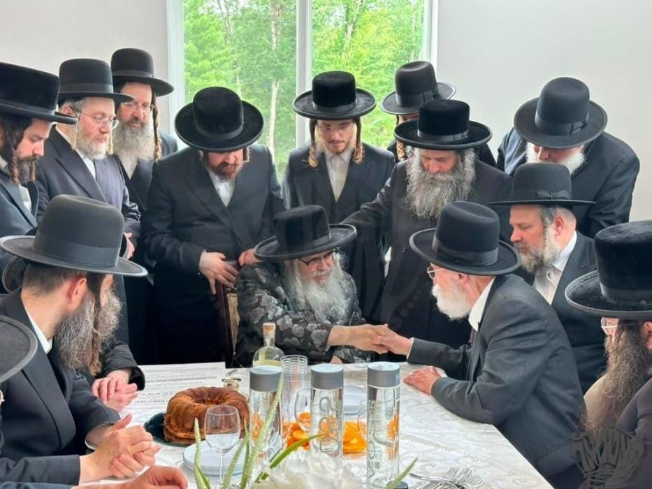 כ"ק מרן אדמו"ר שליט״א האט באזוכט אינעם זוממער היים