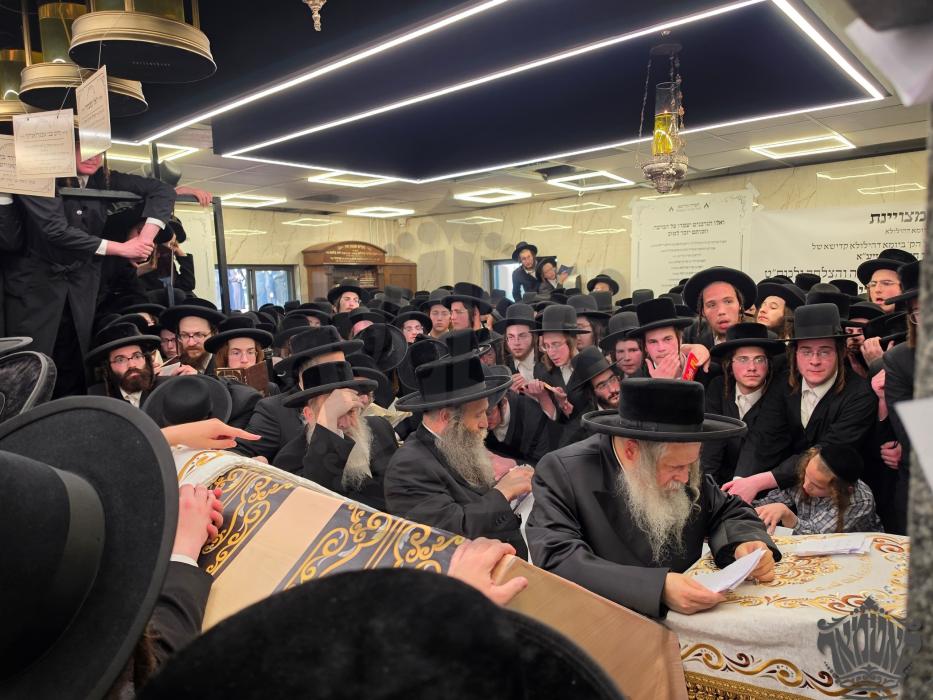 כ"ק מרן רבינו שליט"א ביים זיך משתטח זיין על ציון ק