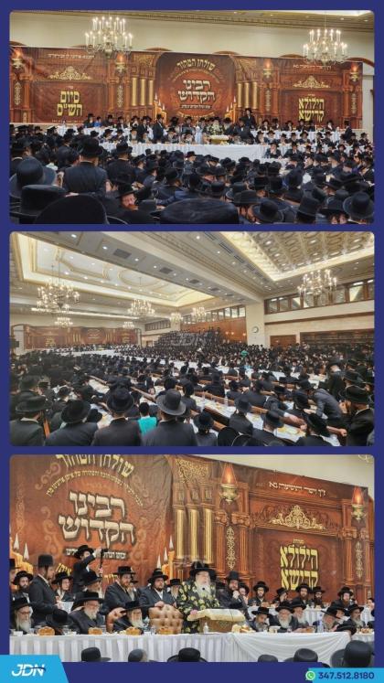 האדמו"ר מטאהש ביים יארצייט טיש פון אביו הרה"ק מטאה