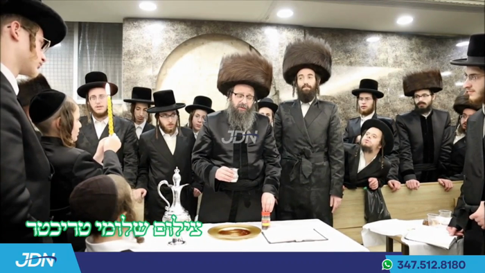 האדמו"ר מזוועהיל ארה"ב מוצש"ק אין ירושלים.