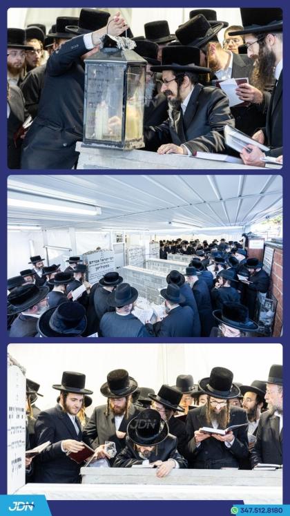 האחים האדמו"רים מסקולען און ישועת יעקב סקולען ביים