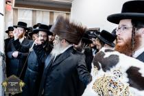 כ''ק רבינו הגה''ק שליט"א ביים זיך אומקוקן אויף די 