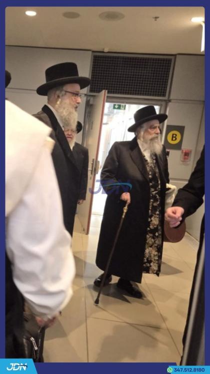 האדמו"ר מוויזניץ בית שמש ביים מקבל פנים זיין אחיו 