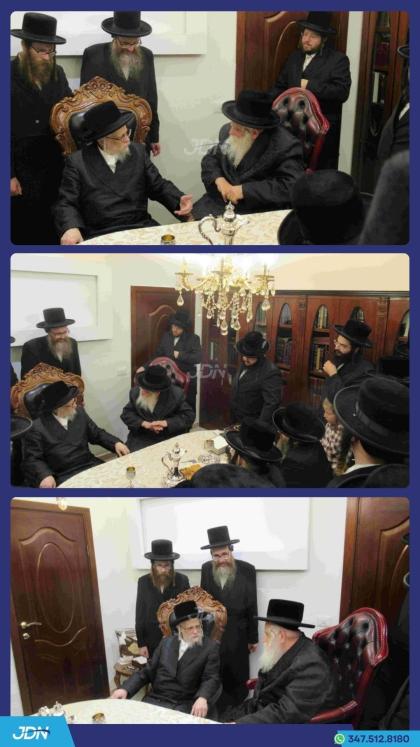 האדמו"ר מסערט וויזניץ באזוכט ביי גיסו האדמו"ר מקוס
