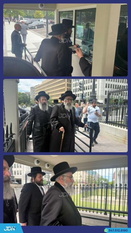 האדמו"ר מוויזניץ פון מאנסי ביים אנקומען צום ווייסן