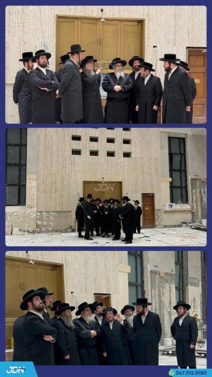 האדמו"ר מסאטמאר קוקט זיך אום ביי די בוי ארבעט אין 