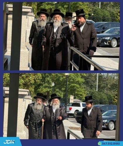 האדמו"ר מוויזניץ פון מאנסי ארויסקומענדיג פון ווייס