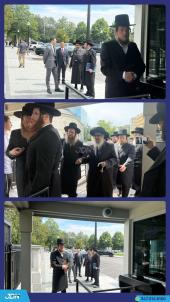 האדמו"ר מסאטמאר ביים אנקומען צום ווייסן הויז קאמפל
