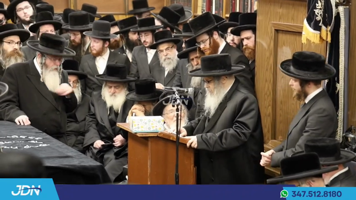 האדמו"ר מסאטמאר ביים מספיד זיין הגה"צ אבד"ק זאליזש