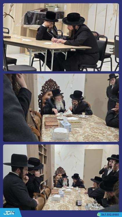 האדמו"ר מסקולען באזוכט ביי דודו האדמו"ר מסקולען פו