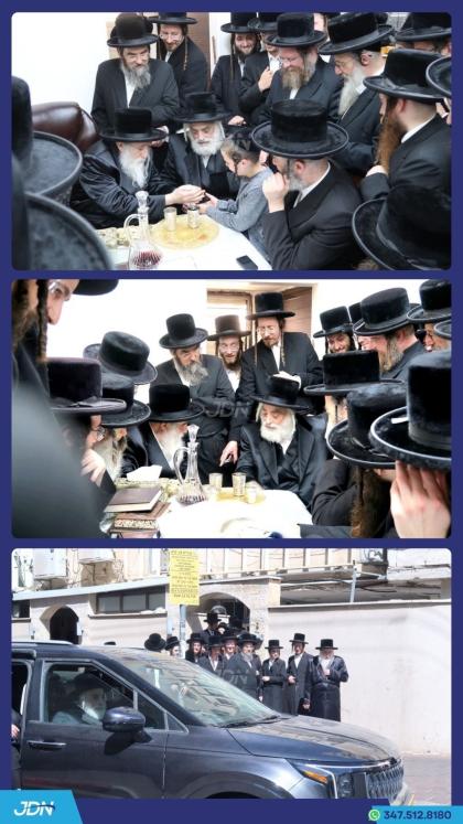 האדמו"ר מוויזניץ ירושלים באזוכט ביי האדמו"ר ממחנוב