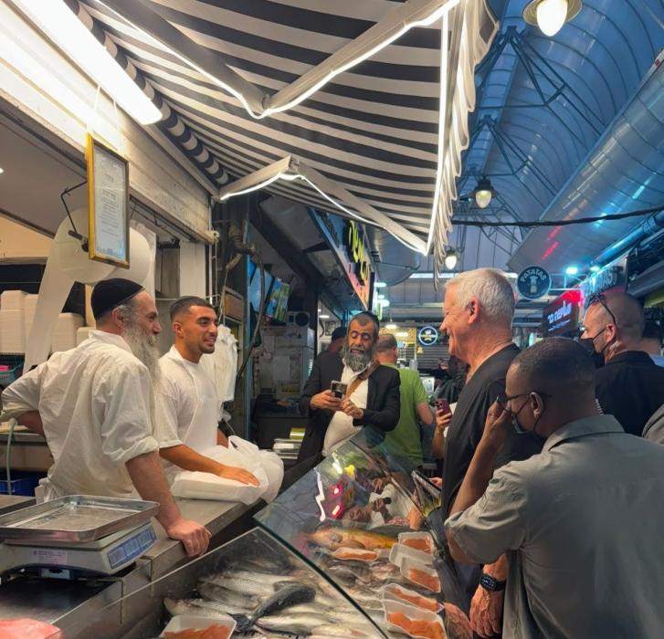 בעני גאנץ, פון די כחול לבן פארטיי אין מדינת ישראל 