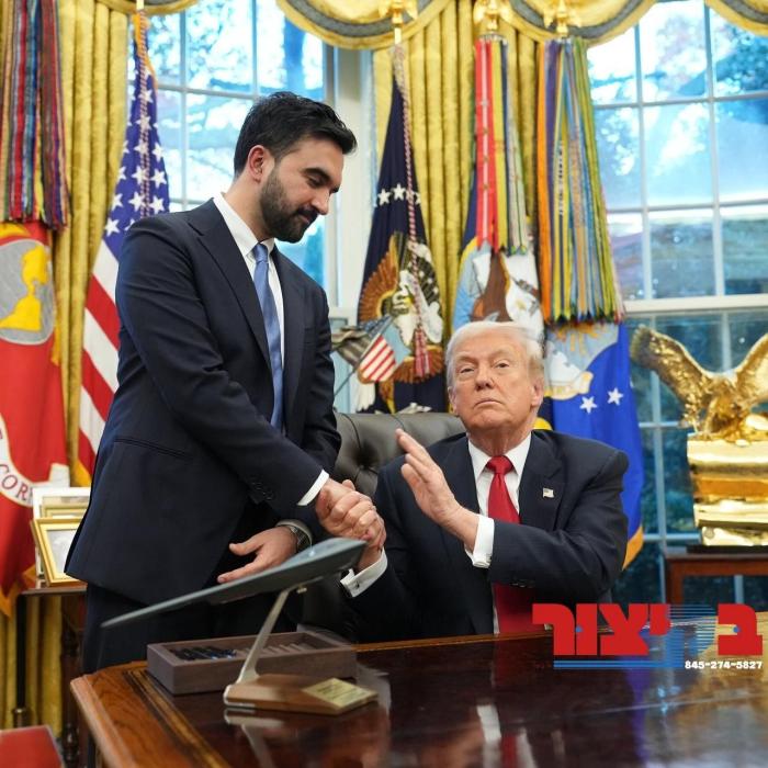 פרעזידענט טראמפ וועט זיך טרעפן מאנטאג מיט'ן ניו יא