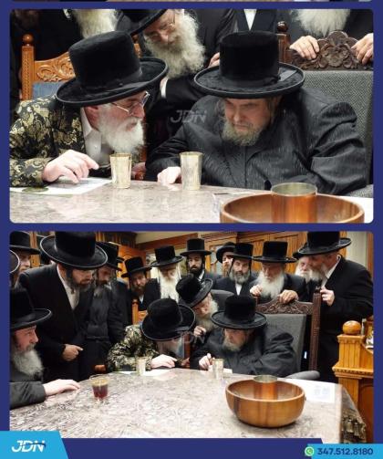 האדמו"ר מוויזניץ באזוכט ביי גיסו האדמו"ר מבעלזא.