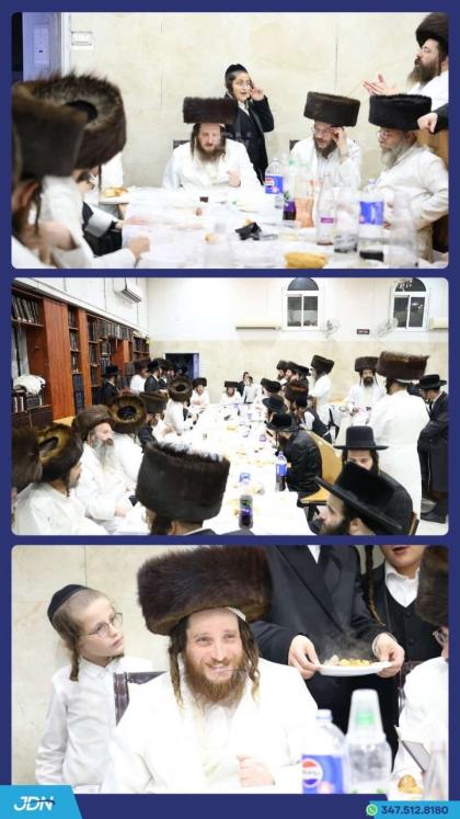 האדמו"ר מלעלוב ביים טיש מוצאי יום הקדוש.