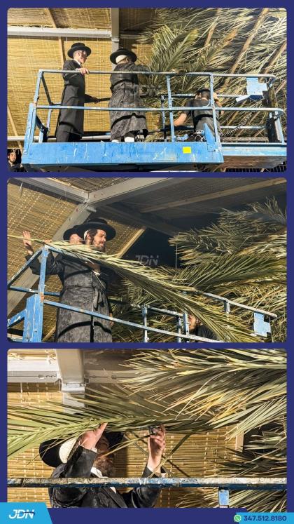 האדמו"ר מקרעטשניף כפר עטה ביים לייגן סכך אויפן סוכ