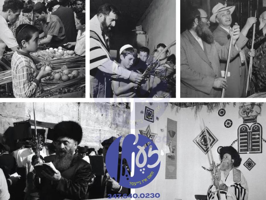 ירושלים - שטייענדיג אין די טעג בעפאר יום טוב סוכות