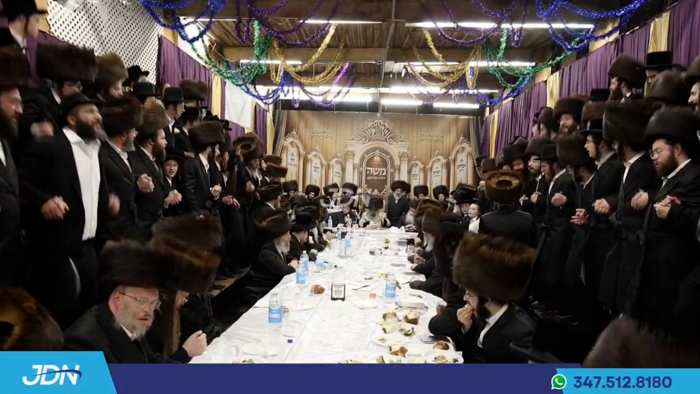 האדמו"ר מסקאליע ביים שמחת בית השואבה.