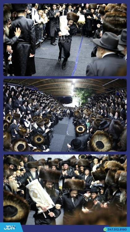 הכנסת ספר תורה צו ביהמ"ד סקולען אין בארא פארק, לז"