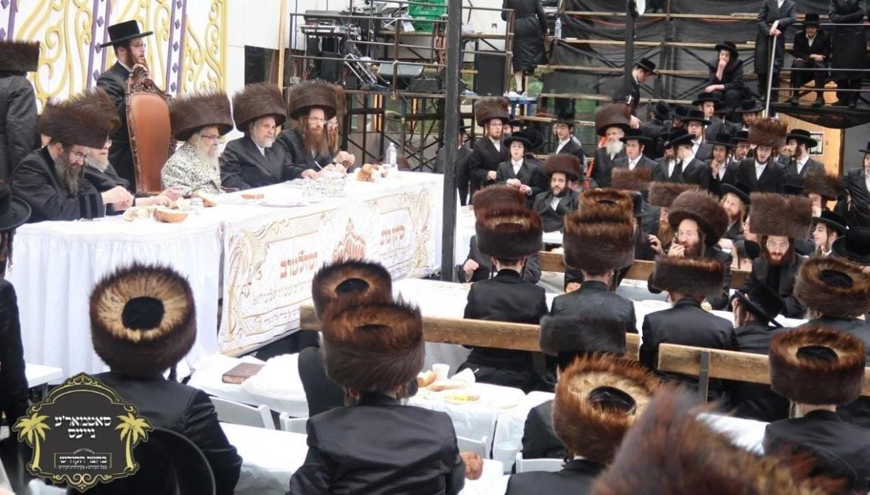 כ''ק רבינו הגה''ק שליט"א ביים סעודת ברית פון נכדו,