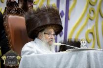 ערשטע בילדער, ליל הושענא רבה בצל הקודש פון כ''ק רב