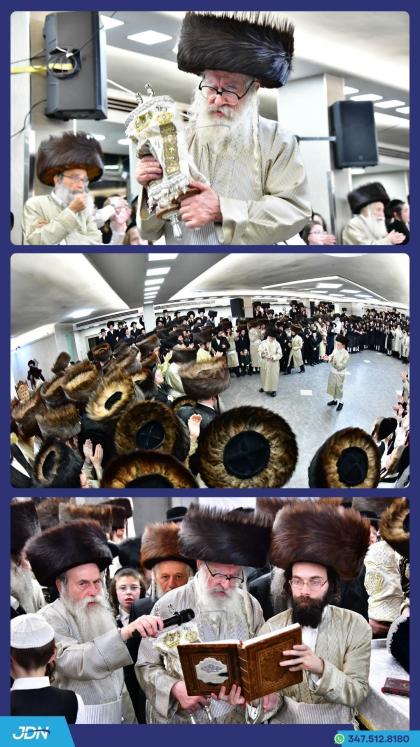 האדמו"ר ממשכנות הרועים ביי הקפות שניות.