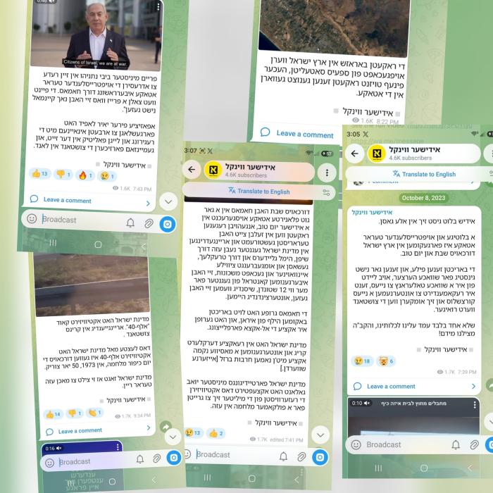 א בליק אויף צוריק: טייל פון די דראמאטישע באריכטן א