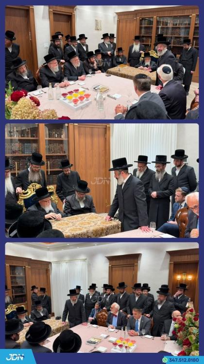 ניו יארק גאווערנער האוקעל באזוכט ביי האדמו"ר מסקוו